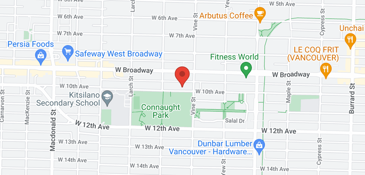 map of 2335 W 10TH AVENUE